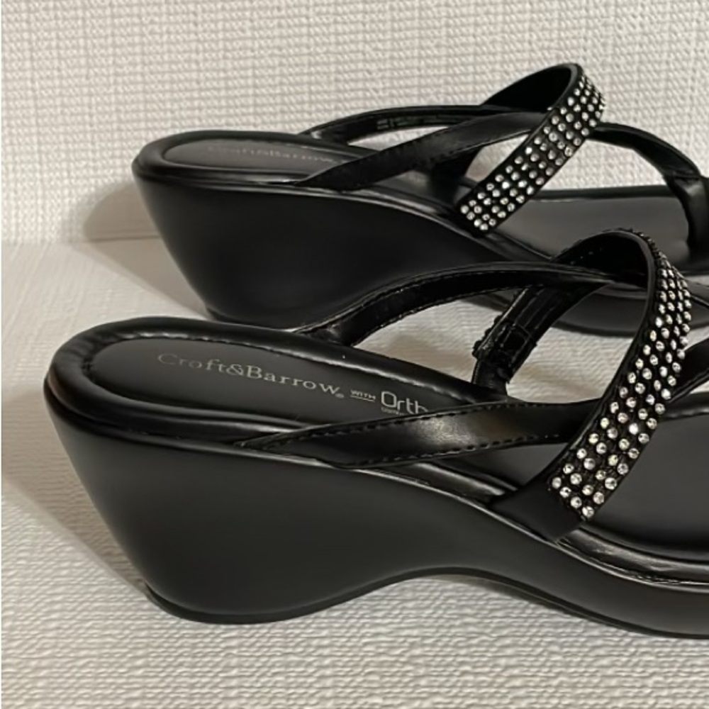 Croft & Borrow platform sandals, size 9.M - Picture 6 of 9
